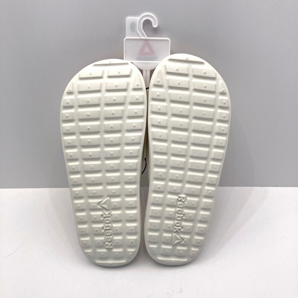Reebok Go To Slide Sandals White Green Pink Womens 9‎ Lightweight Padded NEW - Picture 2 of 6